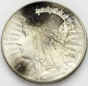 5 zł złotych Głowa kobiety 1932 stan 3+