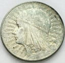 5 zł złotych Głowa kobiety 1933 stan 3+