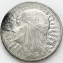 5 zł złotych Głowa kobiety 1932 stan 3+