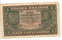 1919 5 Pięć Marek Polskich II Serja DQ, stan 4