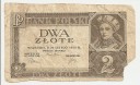 1936 2 zł Dwa złote BEZ NR. I SERII RZADKI, stan 6