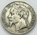 5 franków Francja 1870 A Napoleon III