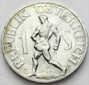 1 szyling Austria 1957 aluminium