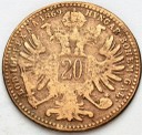 20 krajcarów Austria 1869