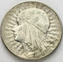 5 zł złotych Głowa kobiety 1933 stan 2-