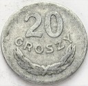 20 gr, dwadzieścia groszy 1957, stan 4+