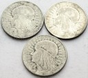 LOT 3 x 5 zł Głowa kobiety, INWESTYCJA AG SREBRO