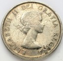 1 Dolar Dollar 1957 Kanu, Canoe, Kanada