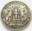 5 marek 1875 J, Hamburg, RZADKA