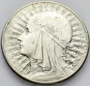 10 zł złotych Głowa kobiety 1933, stan około 3+