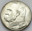 10 zł złotych Józef Piłsudski 1936, stan około 3+