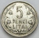 5 Litów, Penki Litai 1925 Litwa