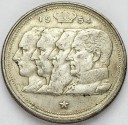 100 franków Belgia 1954 królowie
