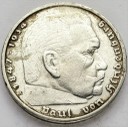 5 Marek, Mark 1936 A, Hindenburg, SREBRO