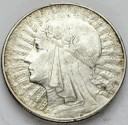 10 zł złotych Głowa kobiety 1932, stan około 3