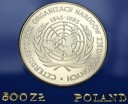 500 zł złotych 1985 Czterdziestolecie ONZ, stan L