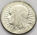 5 zł złotych Głowa kobiety 1934 stan około 3+