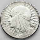 5 zł złotych 1934 Głowa kobiety, stan około 3