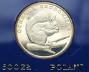500 zł 1985 Wiewiórka Ochrona Środowiska, stan L