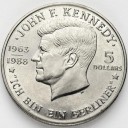 5 dolarów Niue 1988 Kennedy Berliner