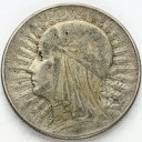 5 zł złotych Głowa kobiety 1933, stan 3