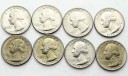 LOT 8 x 25 centów USA 1976 Washington