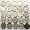 LOT 25 x 25 centów USA 1964 D P Washington