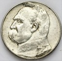5 zł złotych Józef Piłsudski 1938, stan około 3/2-