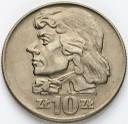 10 zł złotych 1966 Tadeusz Kościuszko, stan 1-