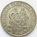 100 zł 1966 Mieszko Dąbrówka Millenium, stan 2