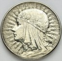 5 zł złotych Głowa kobiety 1933, stan około 3+