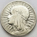 5 zł złotych Głowa kobiety 1932, stan 3