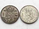 LOT 2 x 1 gulden Holandia 1956 1965