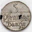 5 fenigów WM Gdańsk 1923