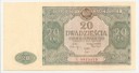 20 zł, Dwadzieścia Złotych 1946, Seria E, stan 3-