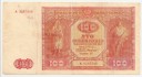 Polska 100 zł, Sto Złotych 1946, Seria K, stan 4