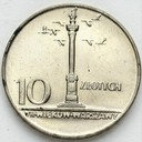 10 zł, złotych 1966 MAŁA Kolumna Zygmunta, stan 1-