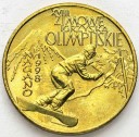 2 zł, złote 1998 Nagano, stan 1-