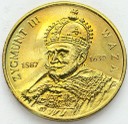 2 zł, złote 1998 Zygmunt III Waza, stan około 1-