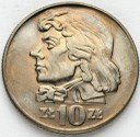 10 zł, złotych 1966 Tadeusz Kościuszko, stan 1