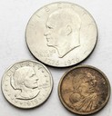 LOT ZESTAW 3 x 1 dolar, one dollar