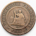1 cent 1888 Indochiny Francuskie