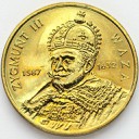 2 zł złote 1998 Zygmunt III Waza, stan 1-