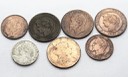 Lot 7 x od 5 do 10 centymów Francja 1863-1911
