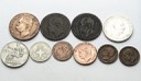 Lot 10 x od 2 centymów do 1 lira Włochy 1862-1937
