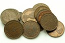 Lot 14 x 1/2 pensa penny Wielka Brytania od 1971