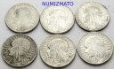 LOT 6 x 5 zł Głowa kobiety, INWESTYCJA AG SREBRO