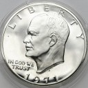 1 dolar USA 1971 Eisenhower SREBRO, stan L