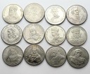 Lot 12 x 50-500 zł 1979-1988 PRL królowie władcy
