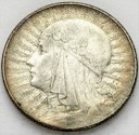 5 zł złotych Głowa Kobiety 1932 ZNAK ZE ZNAKIEM
